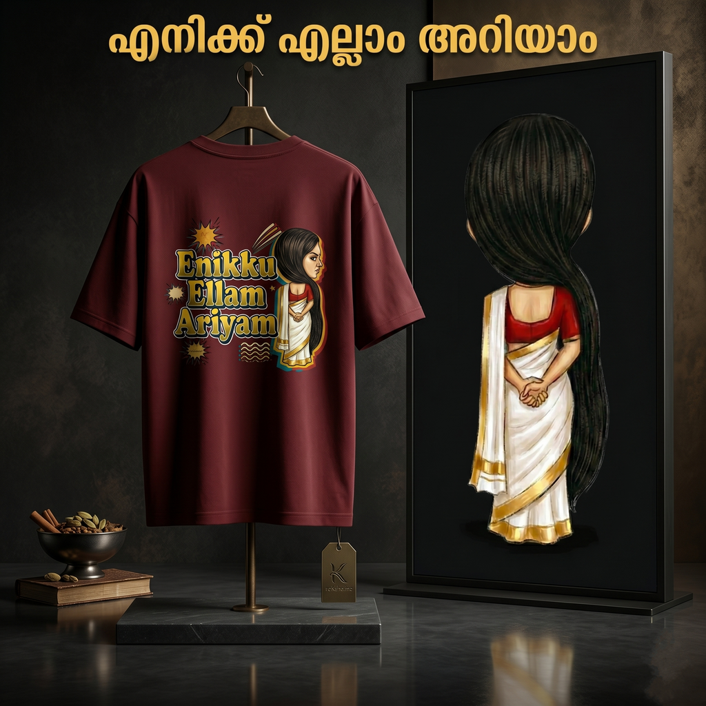 "Enikku Ellam Ariyam" Oversized Unisex Tee